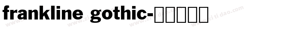 frankline gothic字体转换